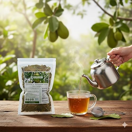 Miniatura 6 de KURANDERO Té de hoja de guanábana Graviola (Hoja de Guanabana)  1 libra (15.98 oz)  Hojas secas 100% naturales de primera calidad  Producto de