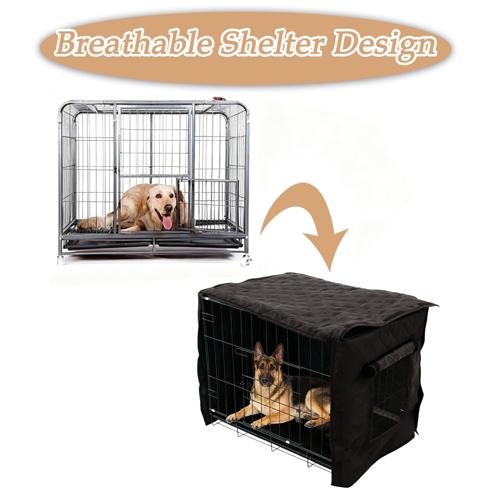 Abdeckung für Hundehütte, isoliert, winddicht, Frostschutz, Hundekäfige, Hundehütte, für den Winter, Haustier, Welpen, Vogelhaus, Innen- und Außenbereich, Wohnmobil, Campingzimmer
