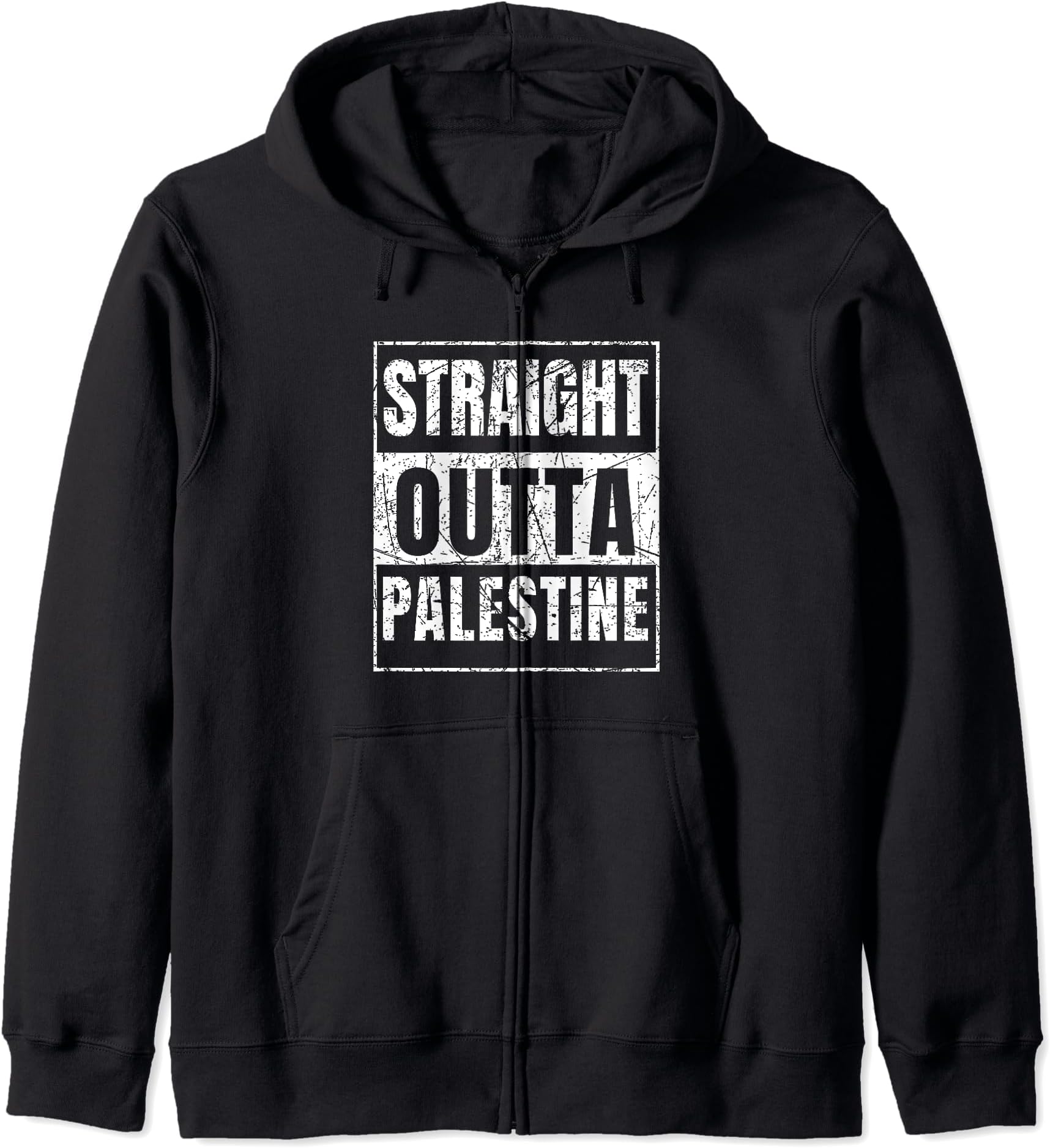 Straight Outta Palestine City TexasStraight Outta Palestine Zip Hoodie