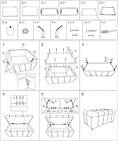 Vista 7 de CangLong Damara - Banco otomano de 36 pulgadas con tapizado de piel sintética, reposapiés rectangular acolchado de espuma tapizada, muebles fáciles