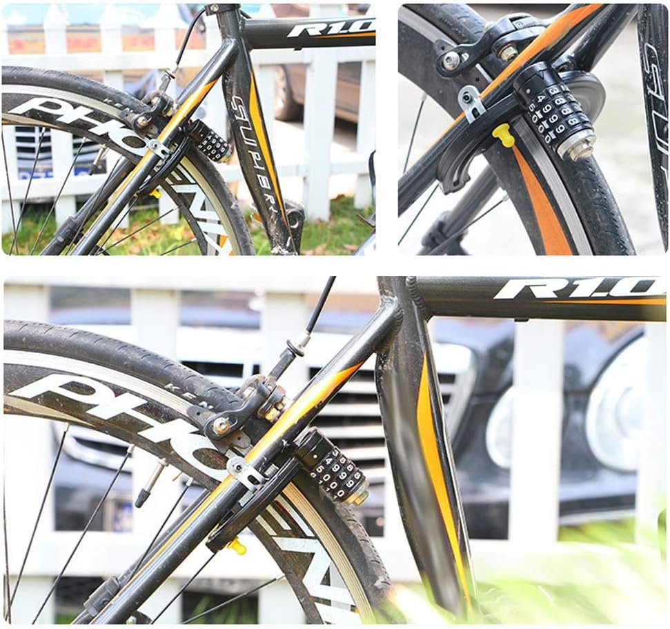 自転車ロック 自転車ロック マウンテンバイク 4桁パスワード 盗難防止ツール 自転車パスワード ユニバーサルロック 自転車ロック