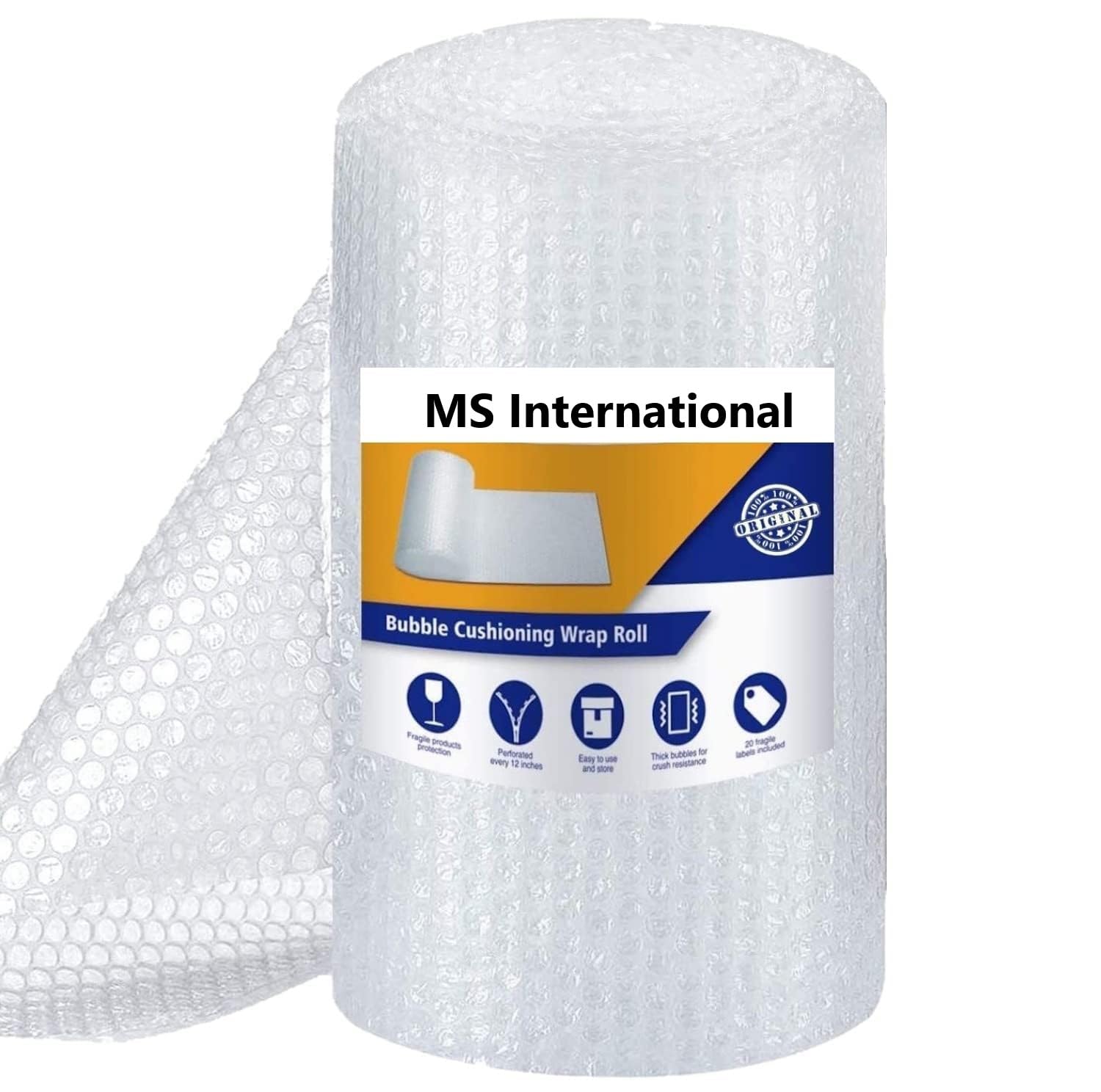 MS International -Air Bubble Wrap Packing Roll Transparent 40 GSM Thickness (5 Meter x 1 Feet) (B0C8YPSTLC) Amazon Price History, Amazon Price Tracker