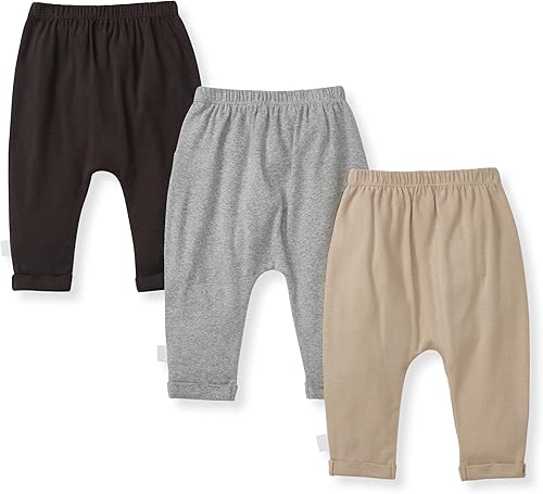 Miniatura 2 de Burt's Bees Baby Pantalones deportivos de punto, pantalones deportivos para bebé, 100% algodón orgánico para bebés