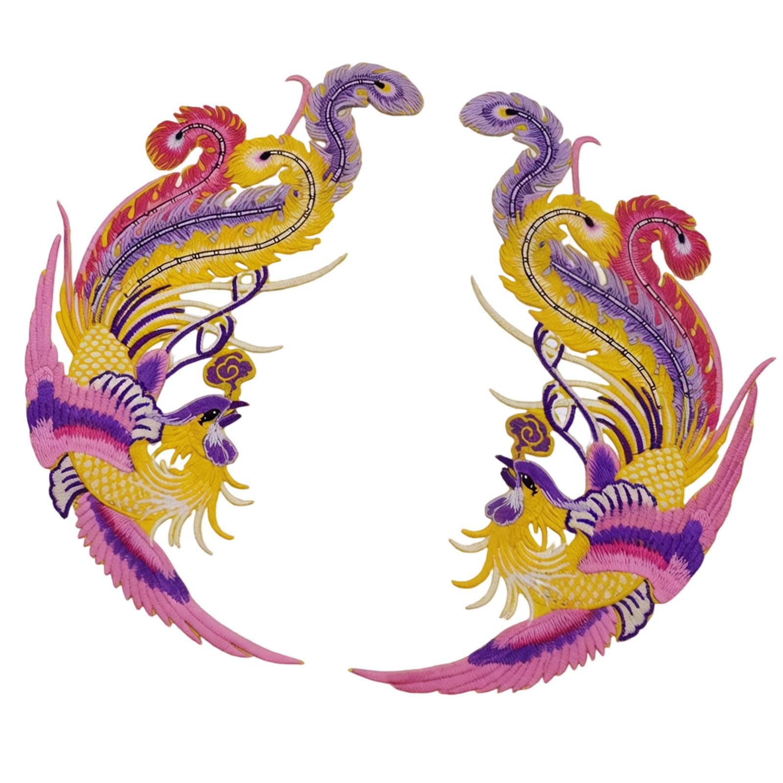 our fave Polyester Applique Bird Sew Iron on Fabric Applique for Jackets Cultural Cheongsam Costume Dressmaking Fabric Iron on Fixes for Clothing