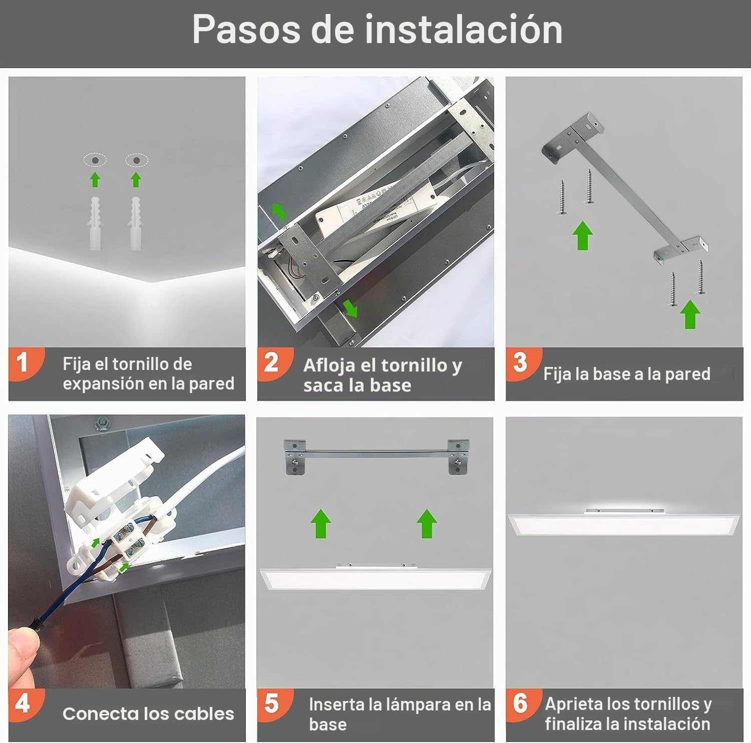LED Lámpara de Techo Regulable 120 x 30 cm, 55 W Ultra Delgado Plafón Techo Lámpara con Mando a Distancia, Intensa Cálido/Natural/Frío Blanco Luz LED Panel para Taller Oficina Garaje Salón Cocina