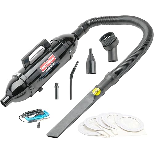 METROVAC DataVac® ESD Safe Pro Series MDV-1ESD, Compact Computer Vacuum & Blower for Electronics, Anti-Static, HEPA Filtration, and Durable