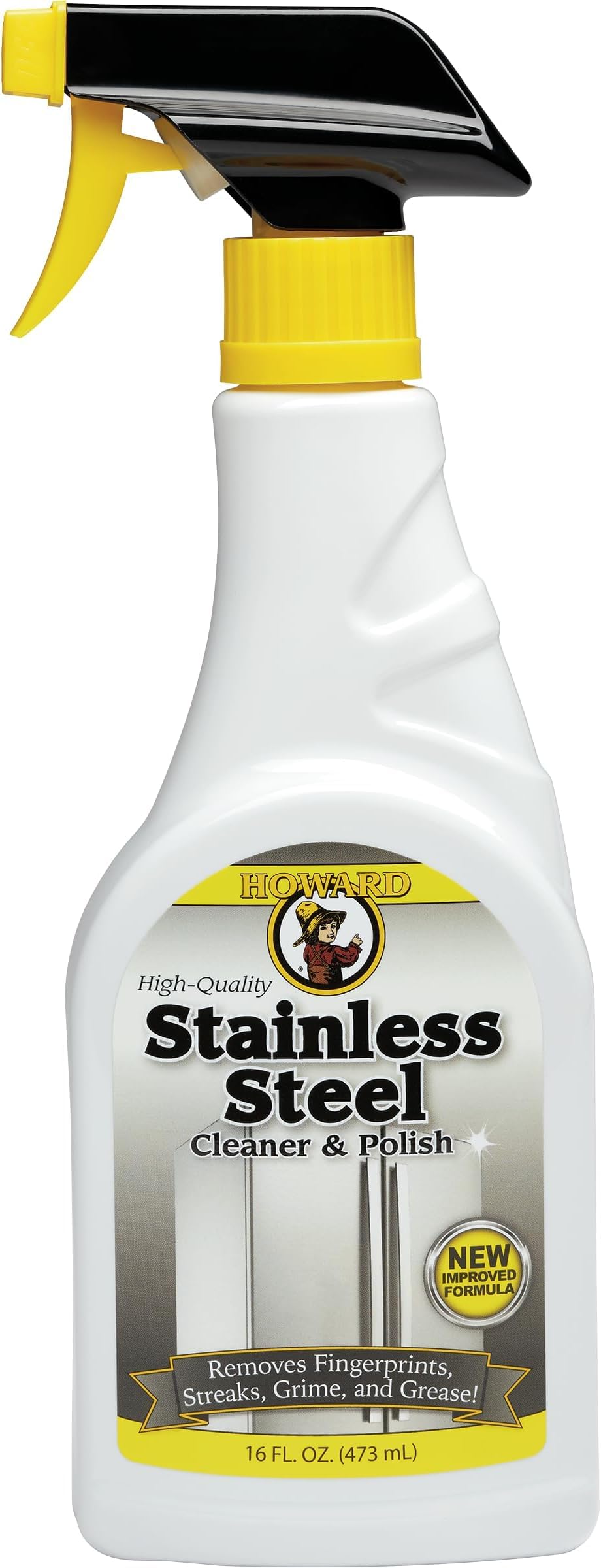 HOWARD Products Stainless Steel Cleaner for Appliances - Stainless Steel Cleaner and Polisher (Pack of 6)