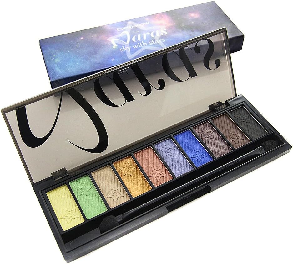 Naras Professional Essential 10 Colors Eyeshadow Eye Shadow Makeup Palette Kit Set (Star Series#1)