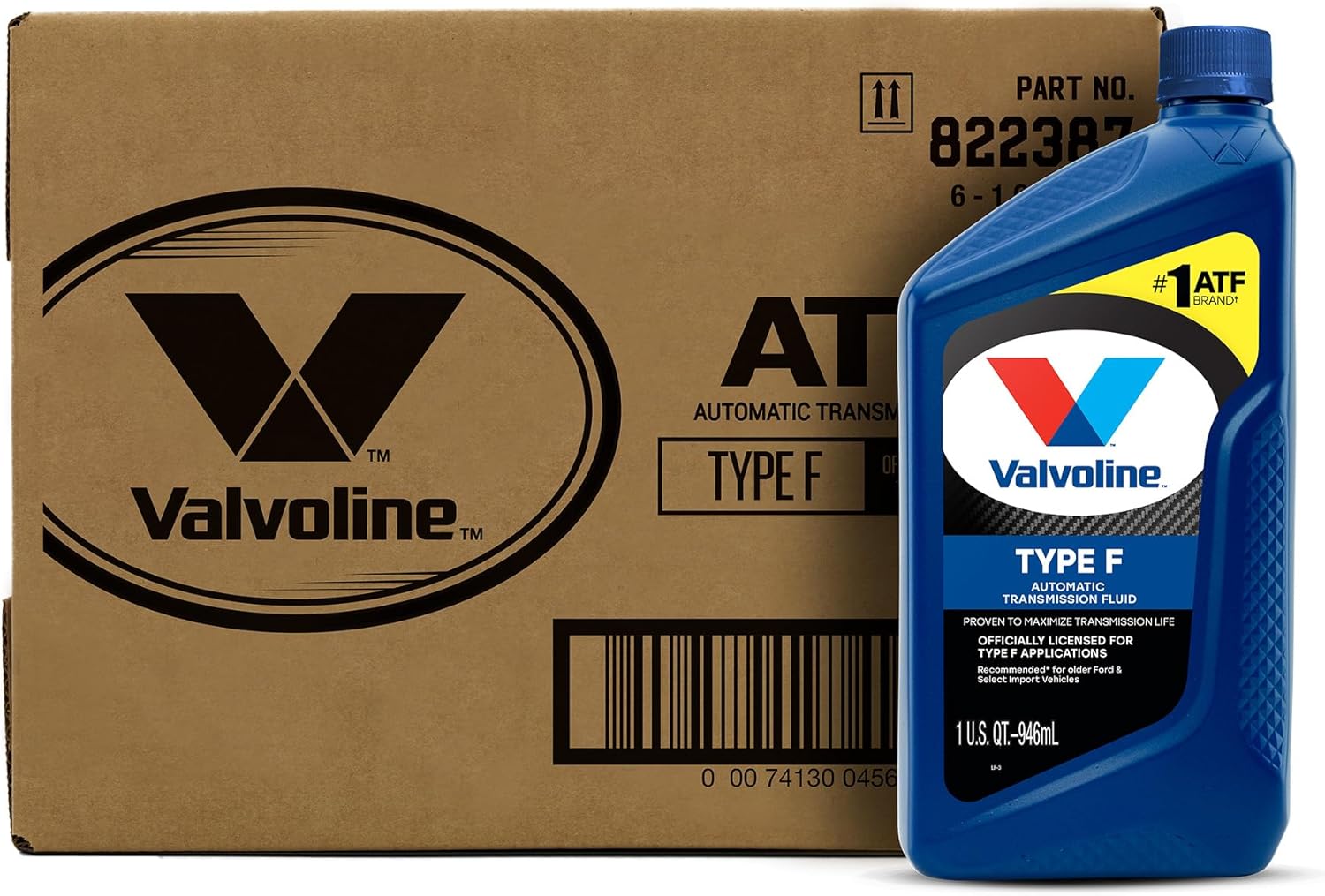 Valvoline Type F (ATF) Automatic Transmission Fluid 1 QT, Case of 6