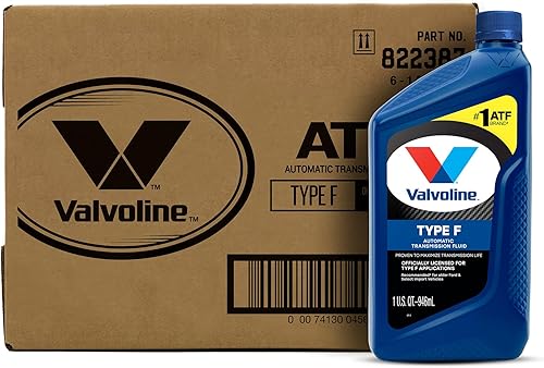 Valvoline Type F (ATF) - Fluido de transmisión automática 1 qt, Estuche de 6