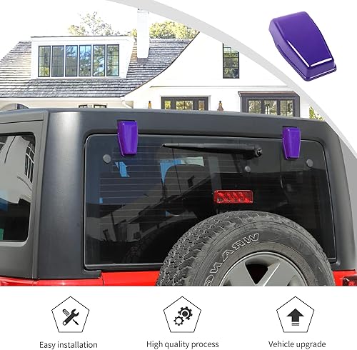Vista 20 de Voodonala Cubierta de bisagra para puerta trasera derecha e izquierda para Jeep JL 2018-2025 Jeep Wrangler JL JLU Accesorios exteriores, negro