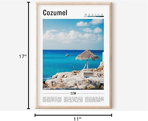 Miniatura 6 de Póster Cozumel, impresión Cozumel, arte de pared Cozumel, destino de viaje, póster