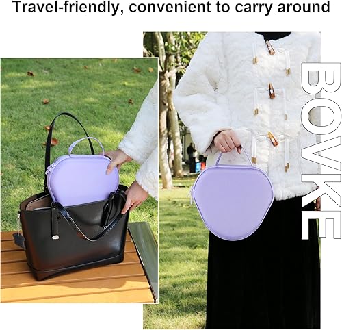 Vista 28 de BOVKE Funda de transporte con modo de suspensión para auriculares inalámbricos de Apple AirPods Max, bolsa de almacenamiento portátil protectora