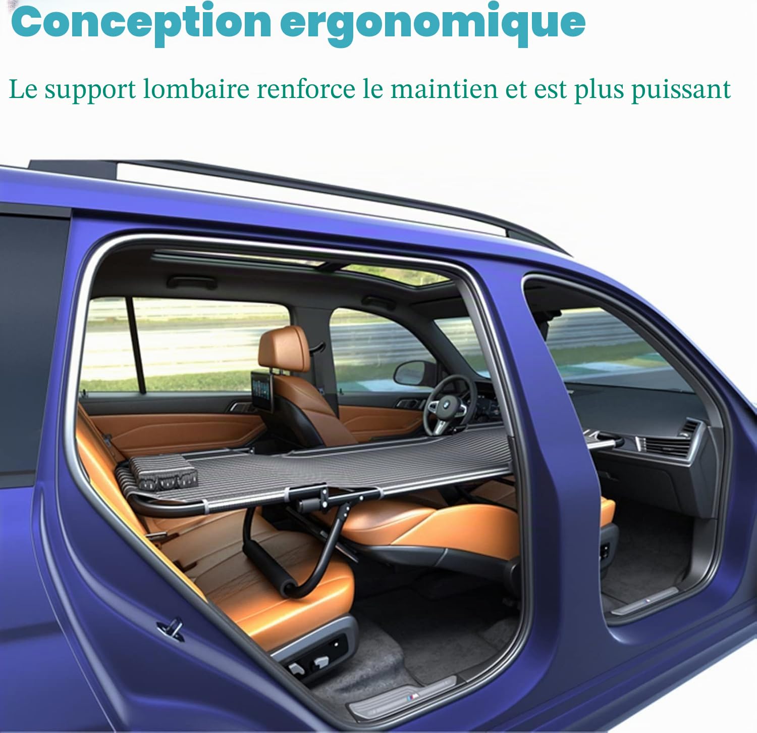 Lit De Camping Pliant, Lit De Camping Robuste pour Adulte, Lit De Voyage De Voiture, Cadre en Acier Pliant avec Sac De Transport