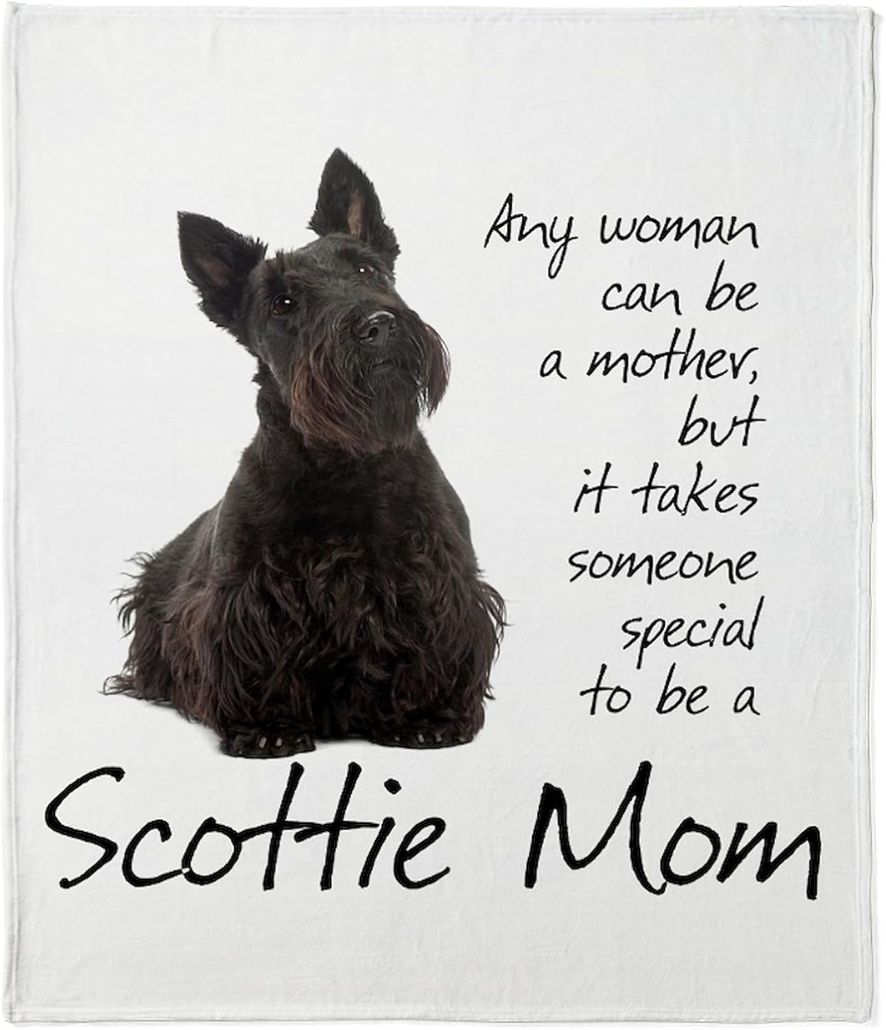 CafePress Scottie Mom Throw Blanket Super Soft Fleece Plush Throw Blanket, 60"x50"