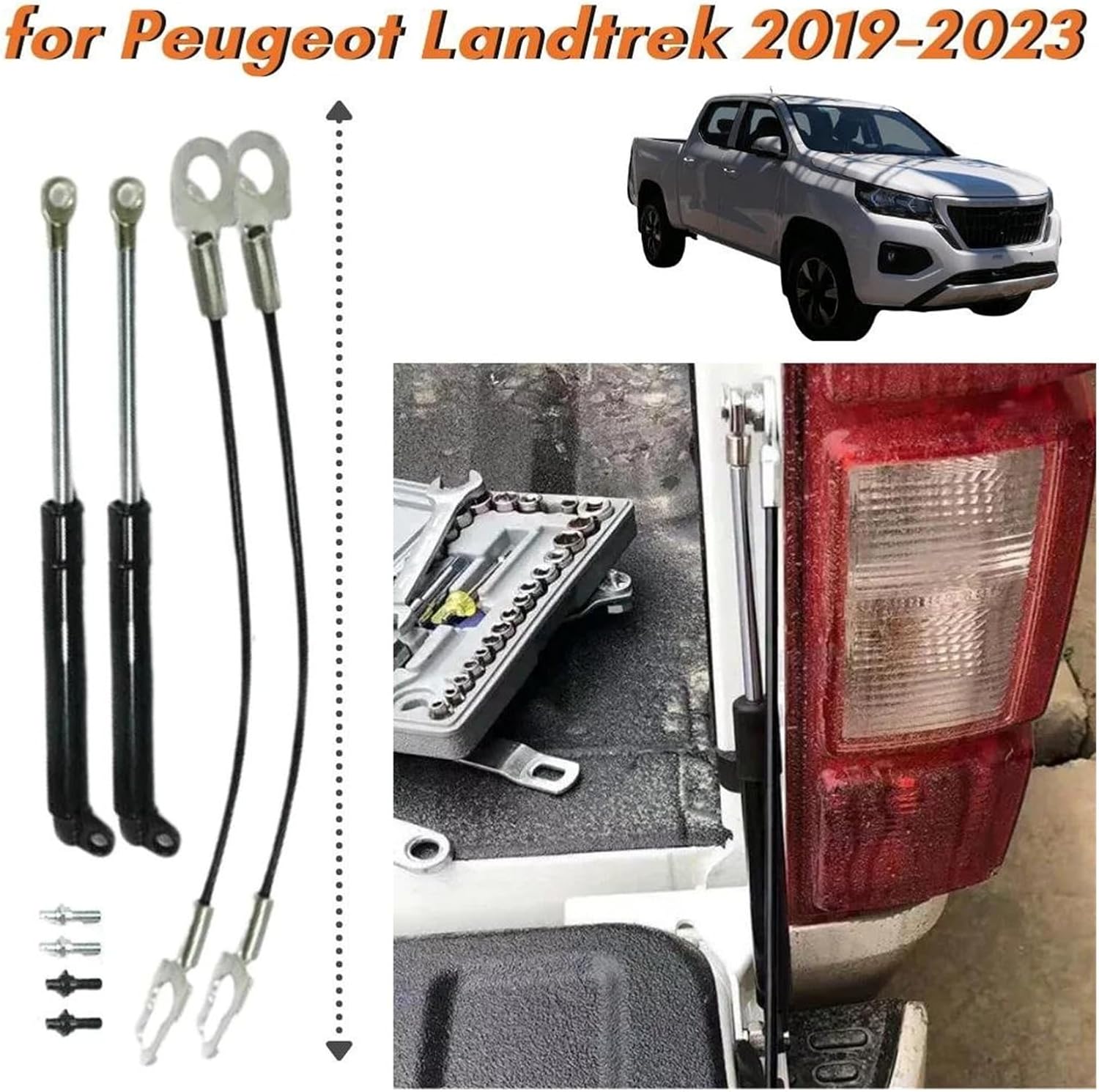 テールゲートブーツガススプリング 数量(2) プジョー用トランクストラット ランドトレック 2019 2020 2021 2022