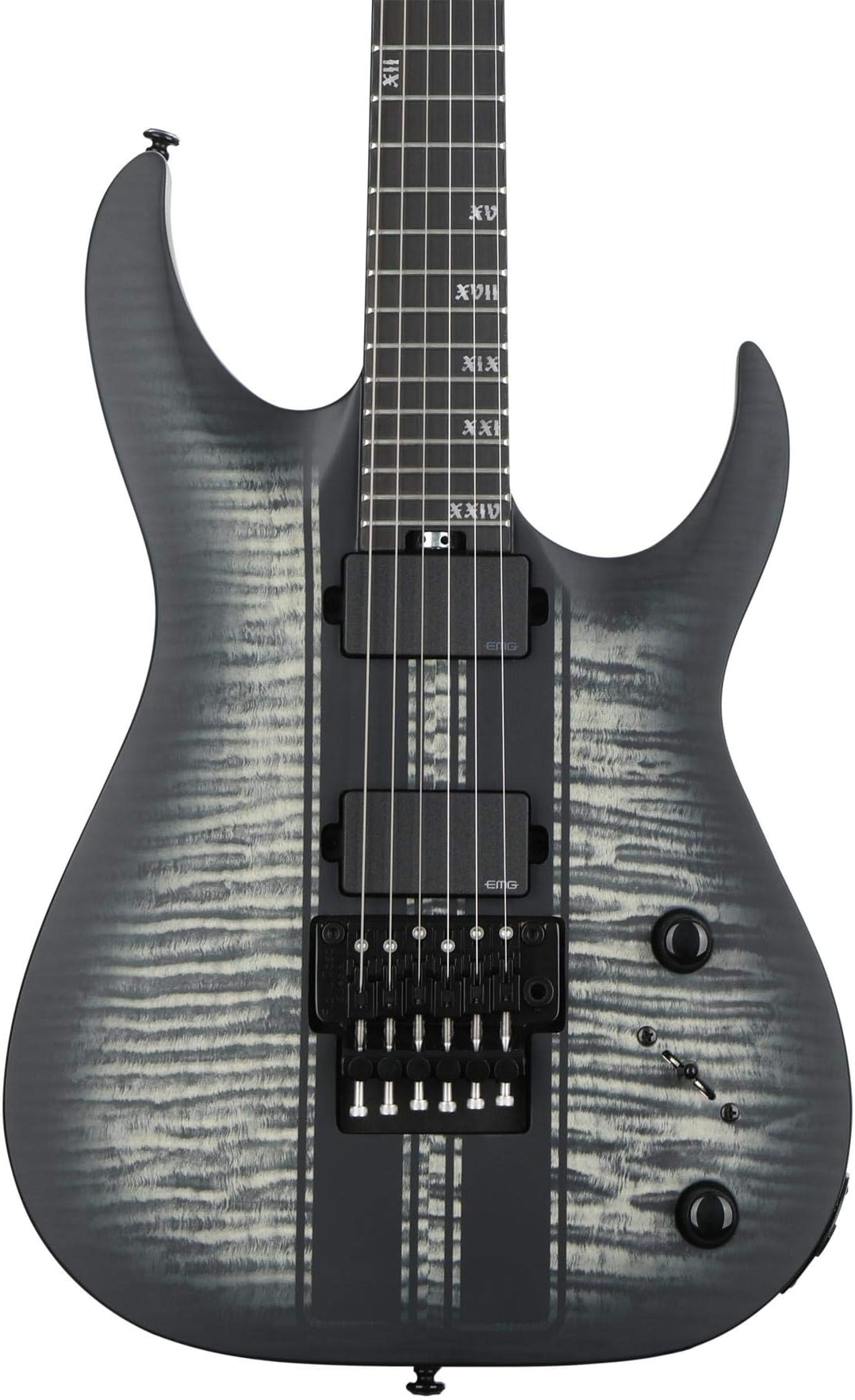Banshee GT-6 FR Electric Guitar - Satin Charcoal Burst