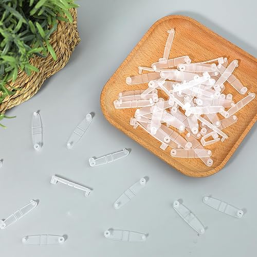 Miniatura 6 de 100 clips de plástico para llavero de acrílico transparente, anillos de salto de plástico, llavero acrílico, conector de llavero para manualidades,