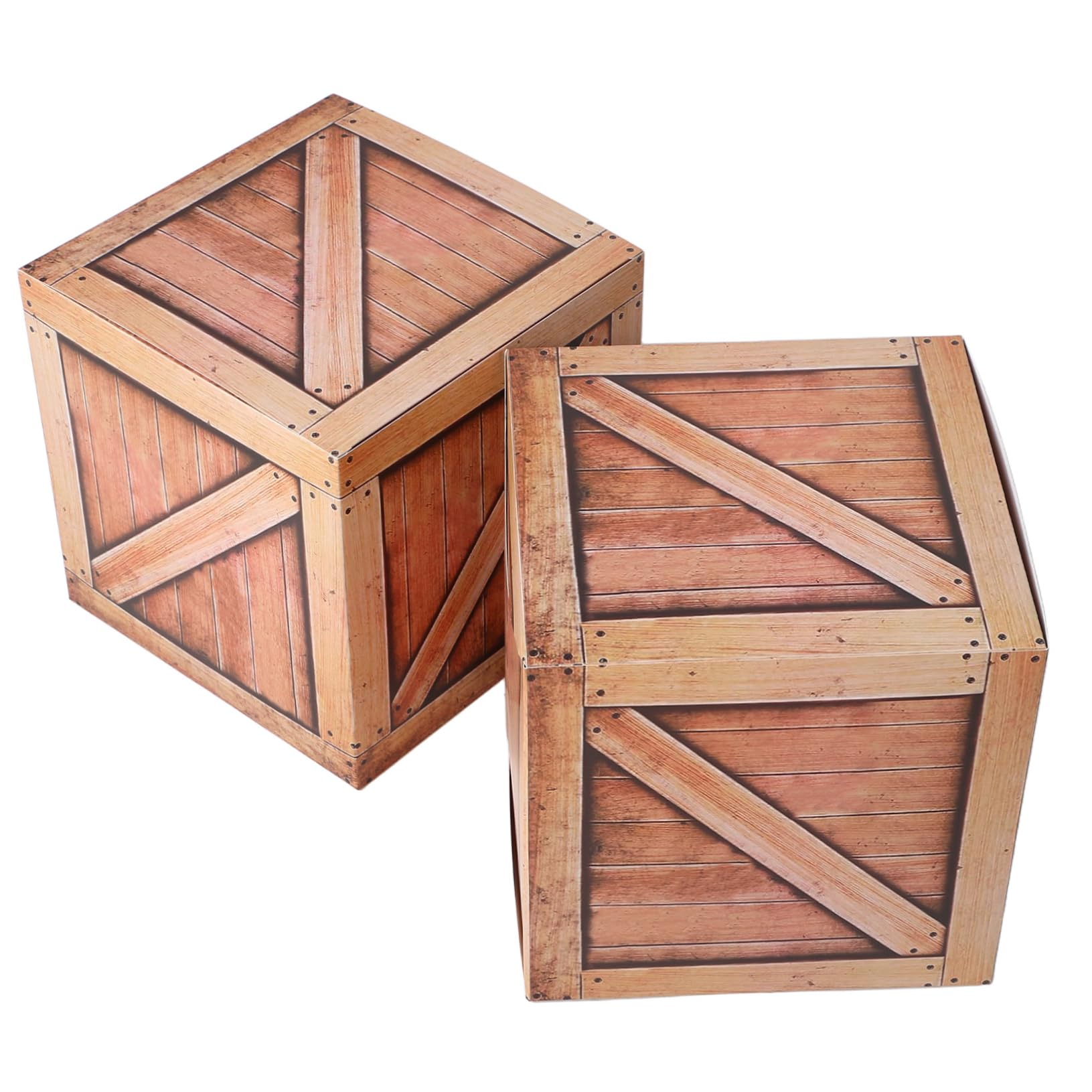 Centros de mesa para fiesta vaquera con cajas de papel western
