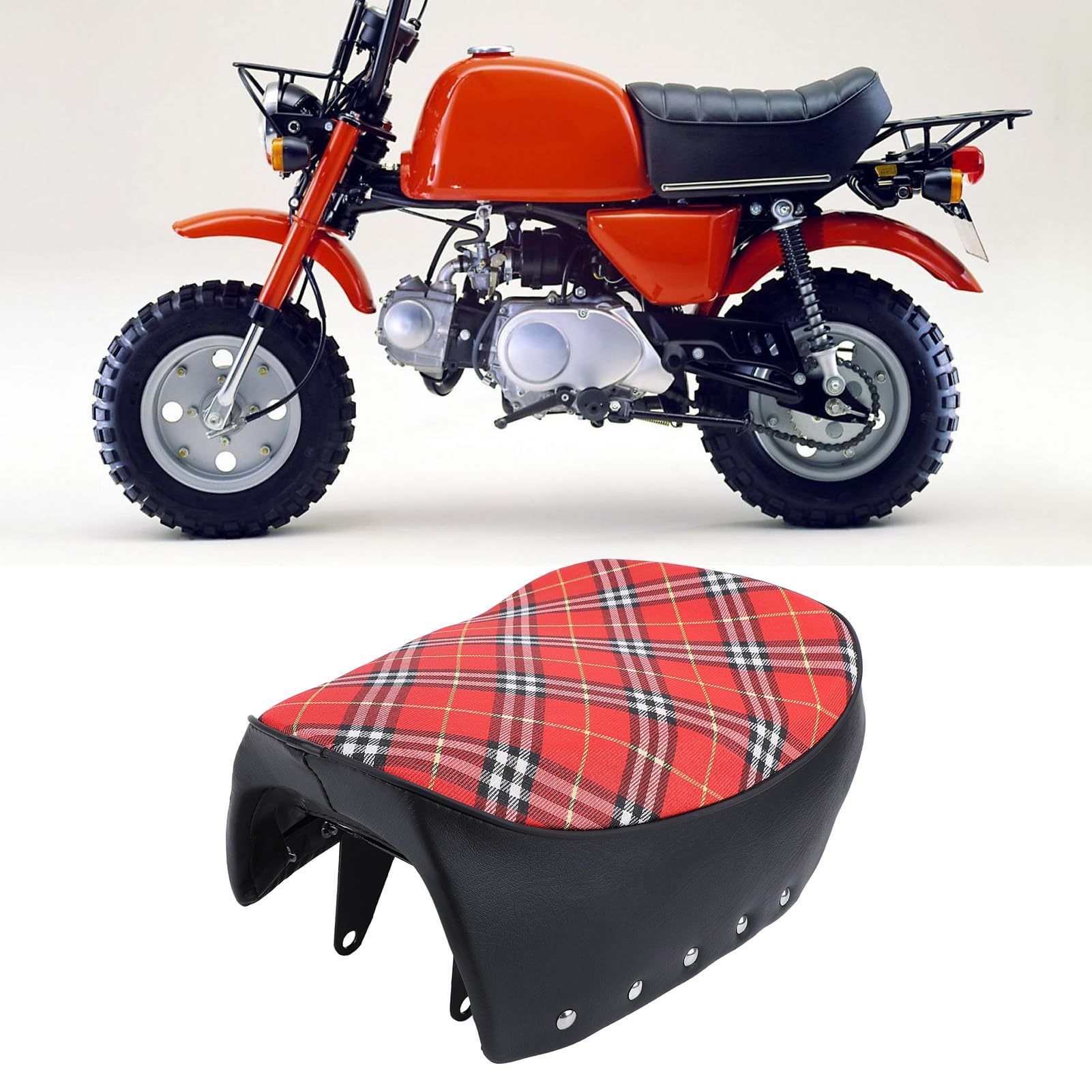 Amazon | ゴリラ シート チェックバイクシート 滑り止めPUレザー 固定