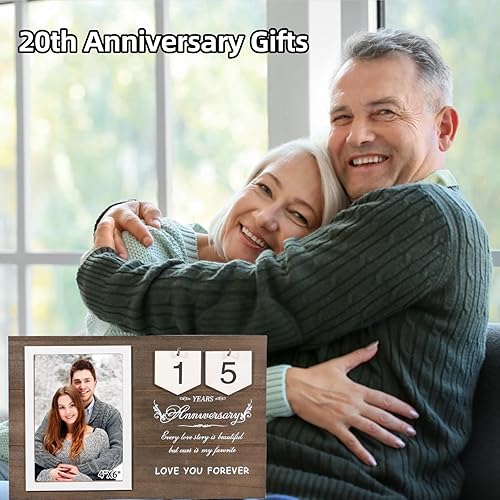 Miniatura 3 de Marcos de fotos de aniversario para parejas, marcos de boda personalizados, regalos de despedida de soltera para parejas, regalo de compromiso para