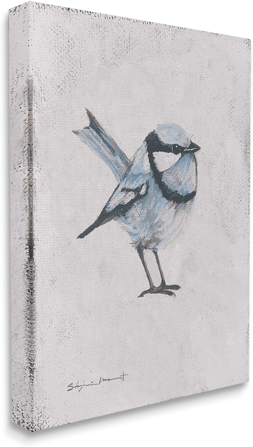 Stupell Industries Wren Bird Animal Painting Canvas Wall Art, Design by Stephanie Workman Marrott