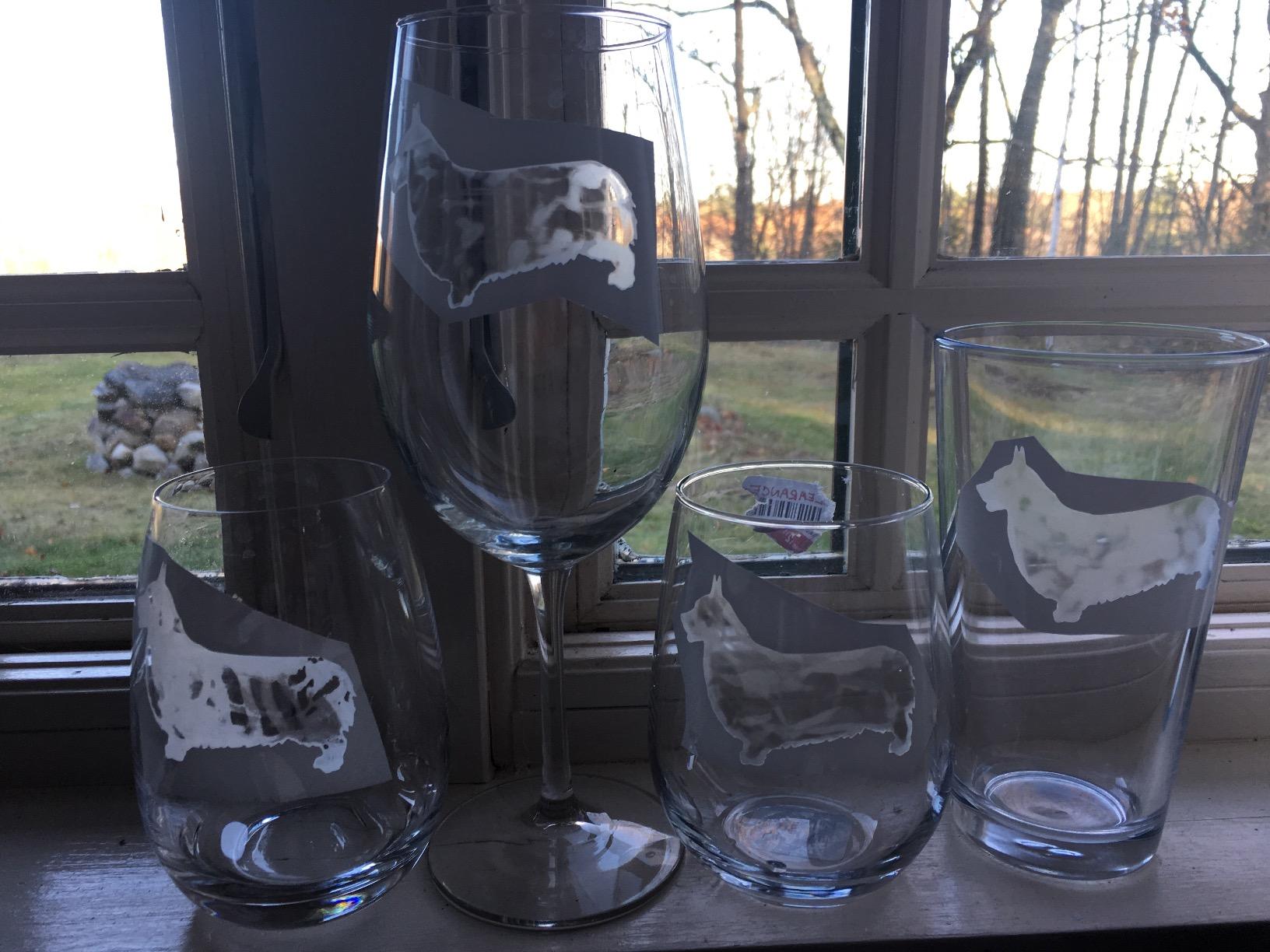Crème De Gravure Sur Verre 160 G - Kit Avec Pochoirs, Pinceau, Gants - Pour Décorer Verres, Miroirs, DIY - 9