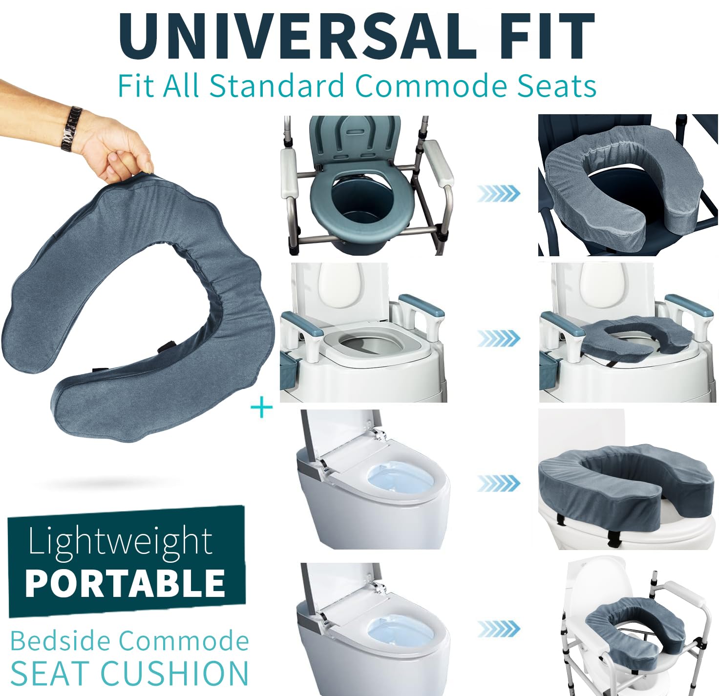 Raised Toilet Seat Cushion - Comfort & Support -5 Raised Toilet Seat Cushion - Comfort & Support -5
