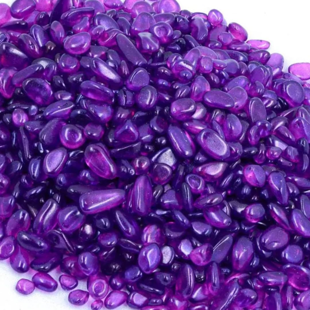 Flat Rainbow Drop Granules ( Purple )20 GRMS Decorative Glass granules Perfect for Resin-Art,Candle Making,Home décor and Craft Projects-image-17