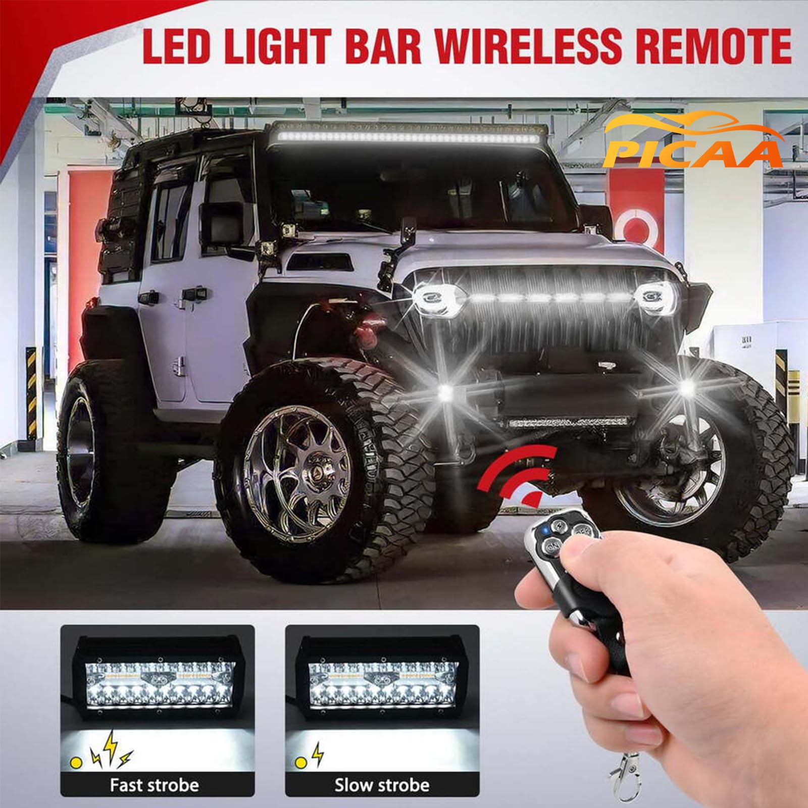 Barre LED 52 Pouces 675W Triple Rangée - Pour 4x4, SUV, Camion, Hors Route - Éclairage Puissant IP67