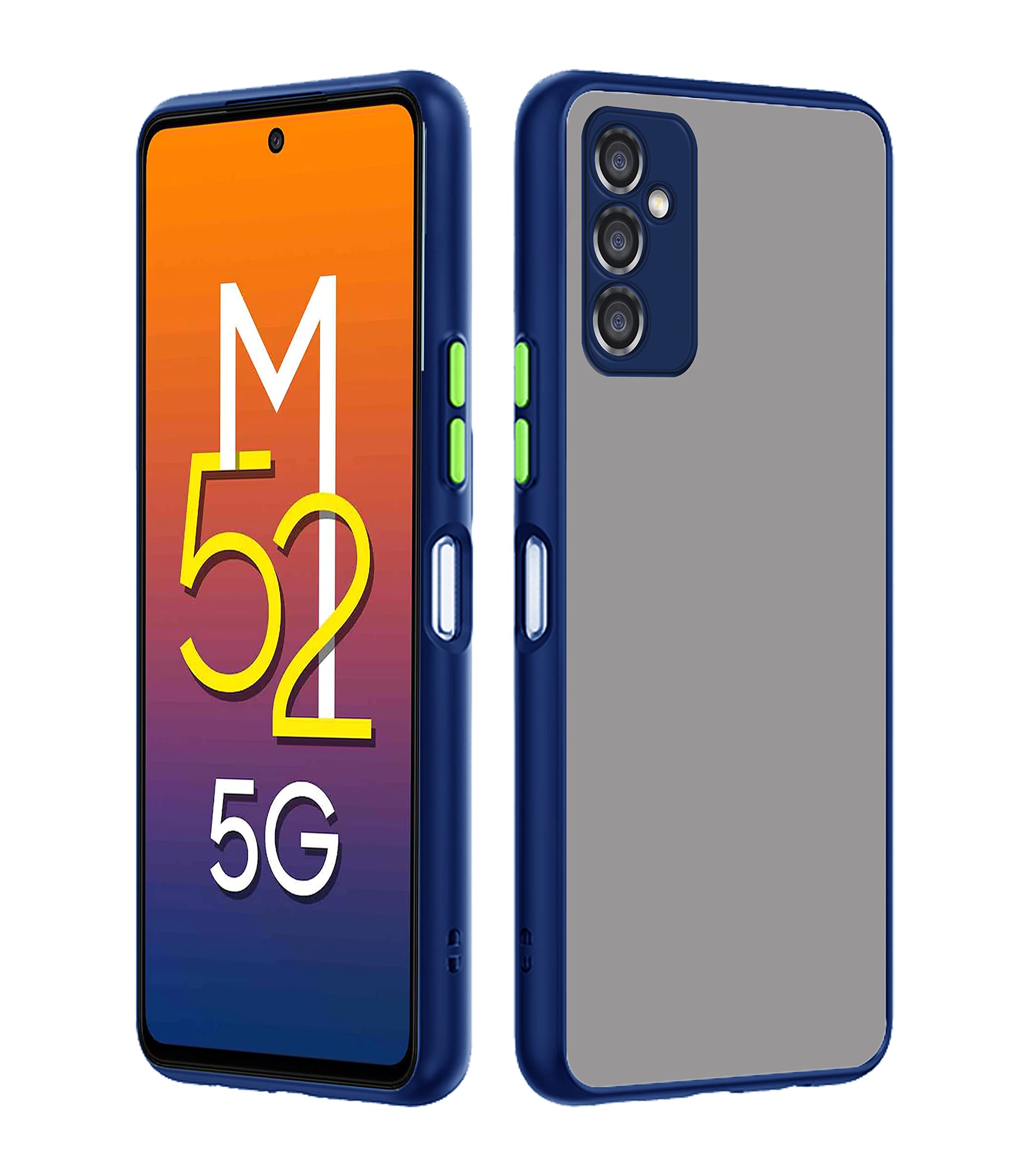 Pikkme Bumper for Samsung Galaxy M52 5G (Thermoplastic Polyurethane_Blue) (B09NR419FB) Amazon Price History, Amazon Price Tracker