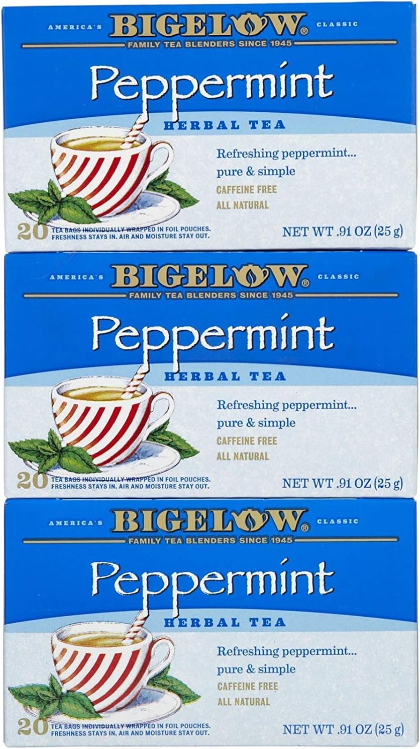 Bigelow Tea, 20 Bags - Purely Peppermint (3 Pack)