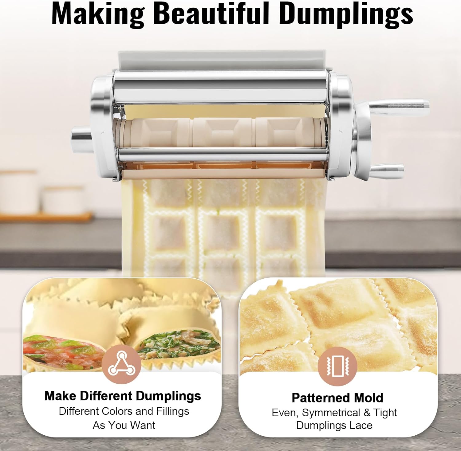 Stainless Steel Ravioli Maker Attachment for Zambia Ubuy