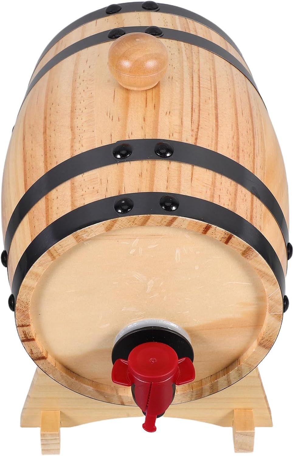 Ipetboom 1l Oak Wood Wine Barrel with Stand for Aging Whiskey and Craft Beer Longterm Stability Mini Barrel with Large Capacity for Bar and Restaurant Use