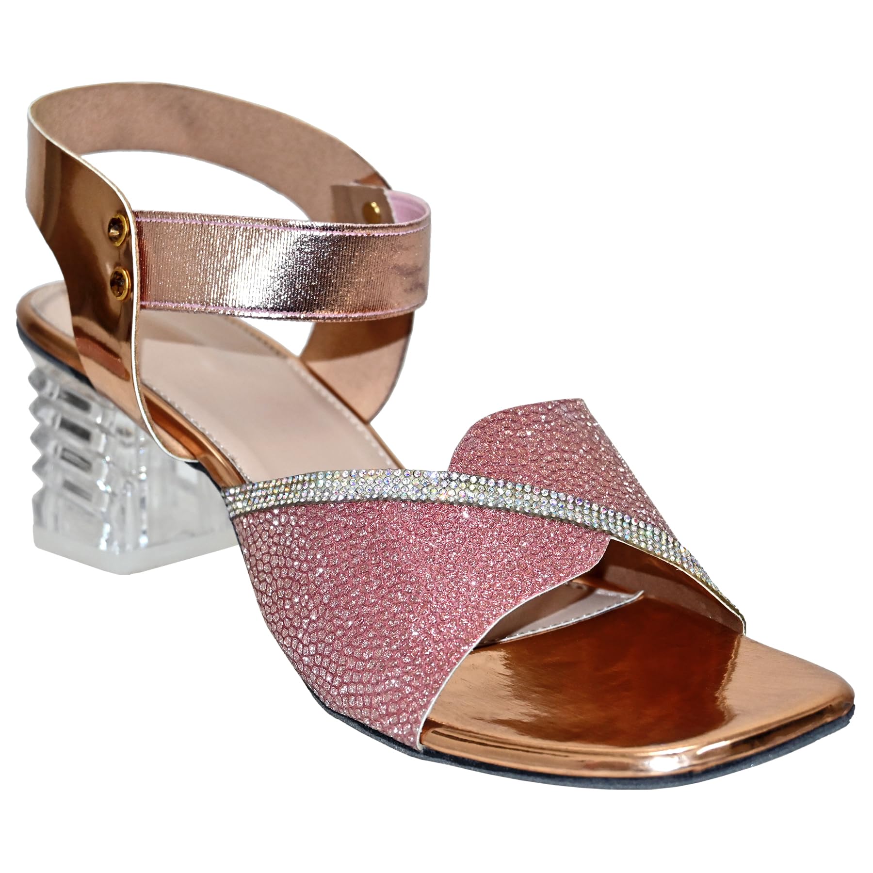 Copper Heels for Women | Stylish Slip-On Footwear | Casual and occasion Wear | Lightweight and Comfortable | Suitable for Indoor and Outdoor Use | Simple Design Women’s Shoes-image-40