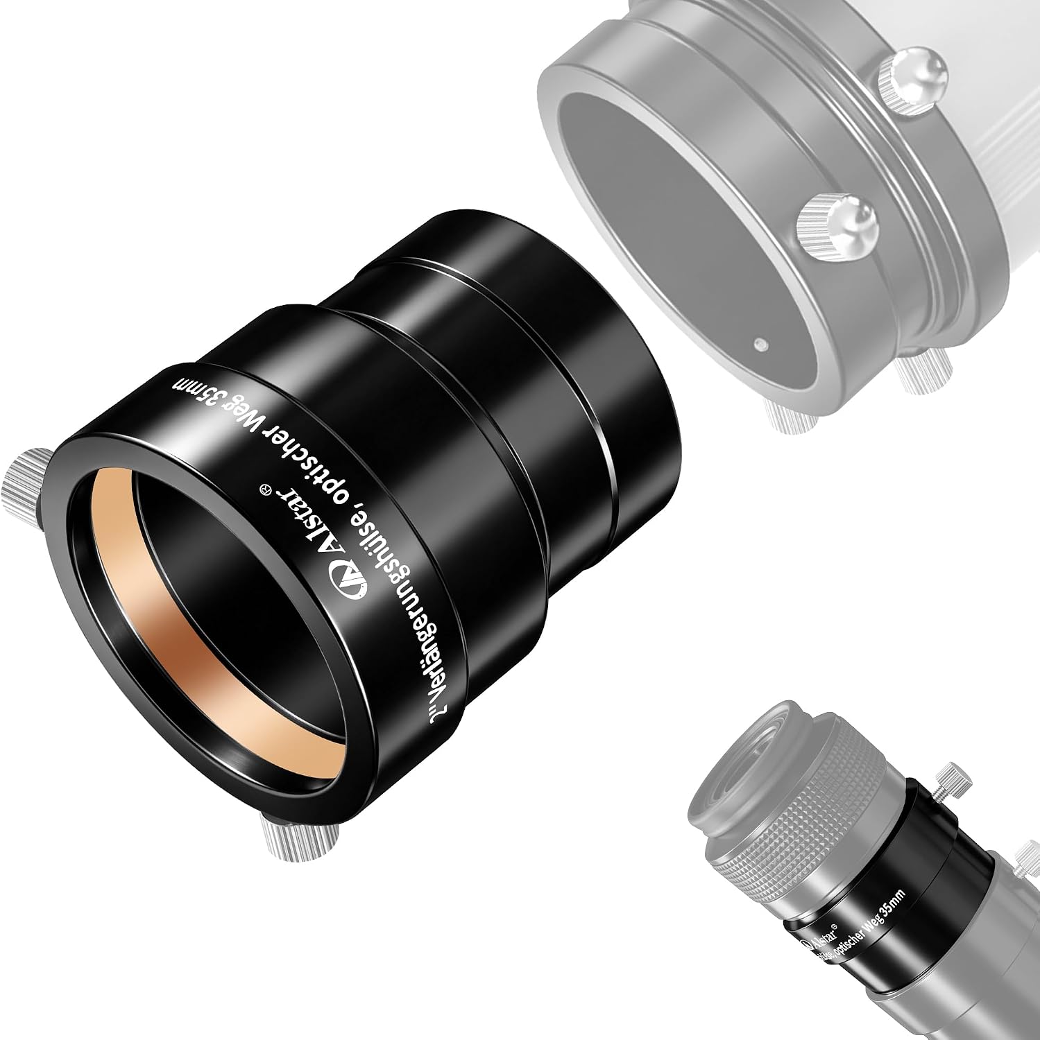 Alstar Telescope Extension Tube 2" Eyepiece Extension Optical Length 35mm