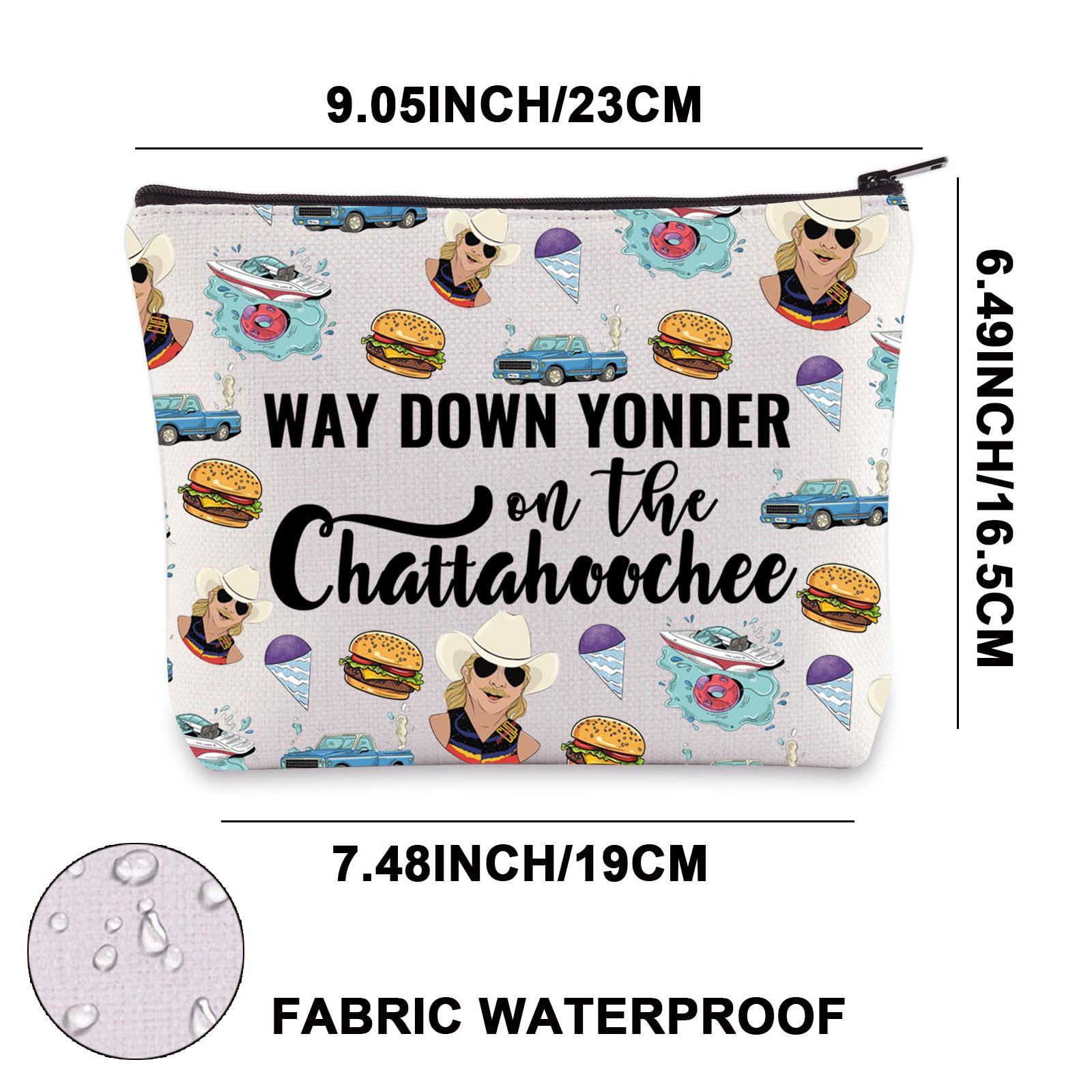 Country Music Makeup Bag Country Music Lover Gifts Music Lyric Gifts Country Music Tour Makeup Bag (Way Down UK) - Image 2