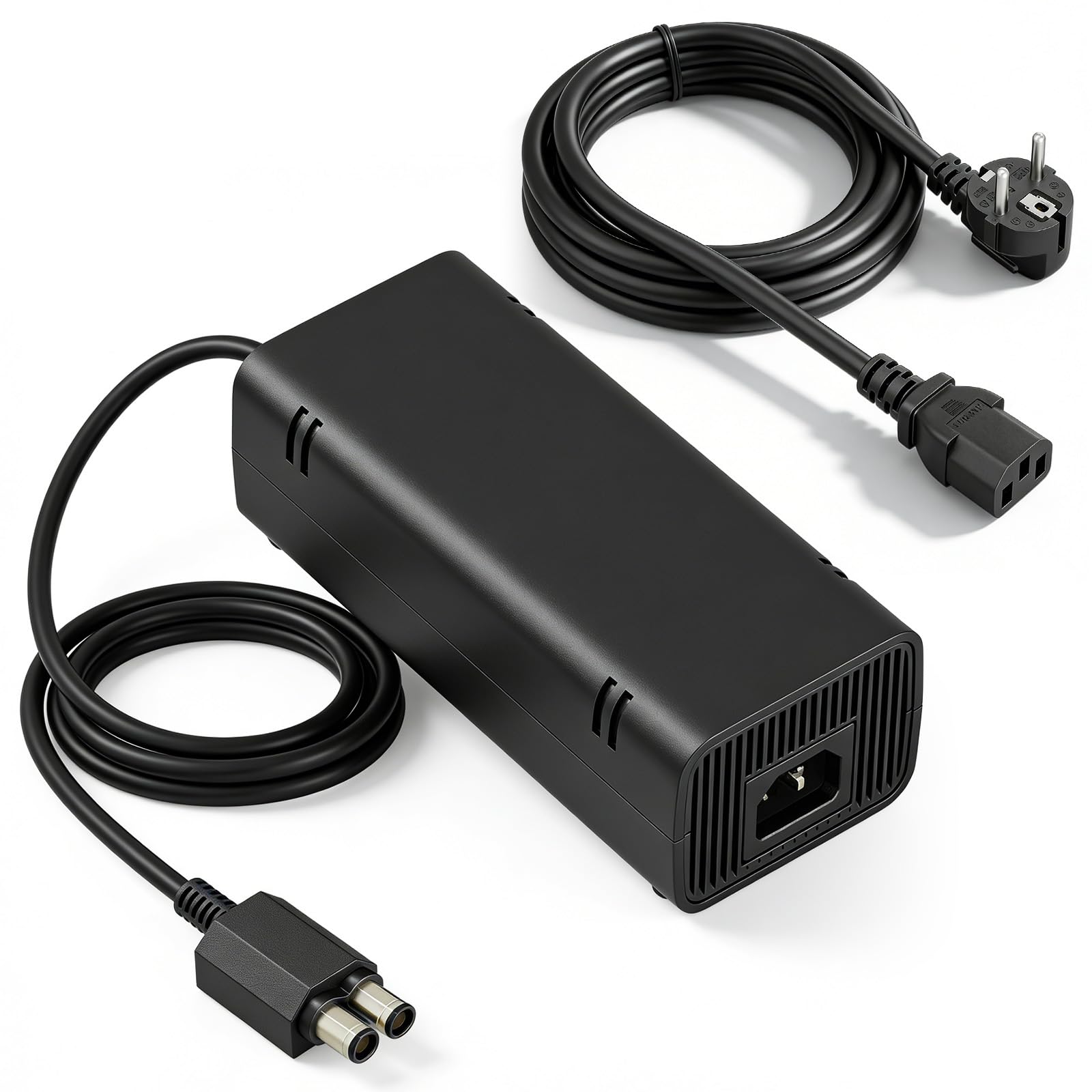 Cavo di alimentazione per Xbox 360 Slim, alimentatore con cavo di alimentazione per Microsoft Xbox 360 Slim, alimentatore di rete, cavo di alimentazione universale, Xbox 360 Slim, indicatore LED AC