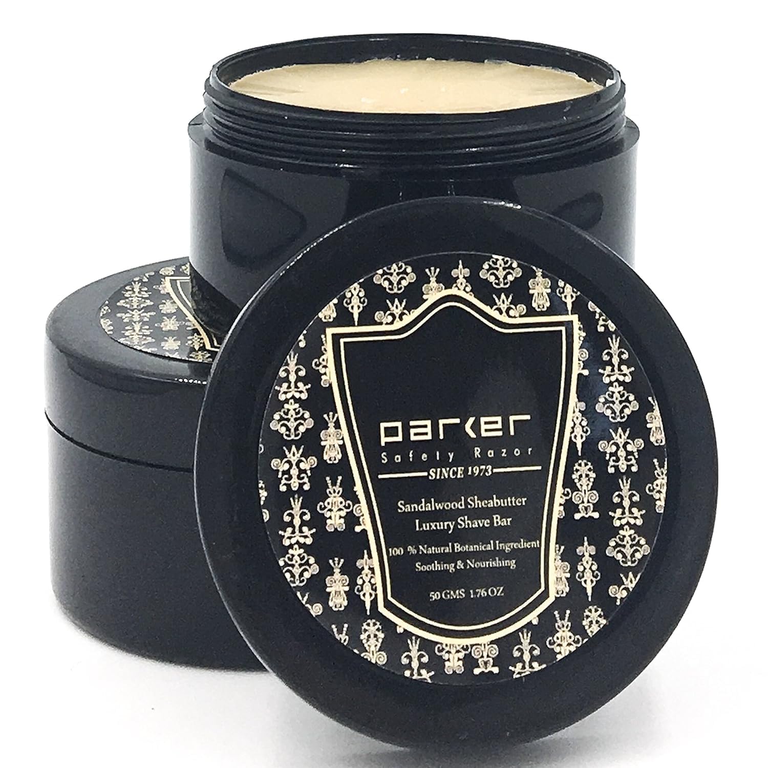 Parker Travel Pack of Sandalwood & Shea Butter Shaving Soap, 1.76 oz 2-Pack