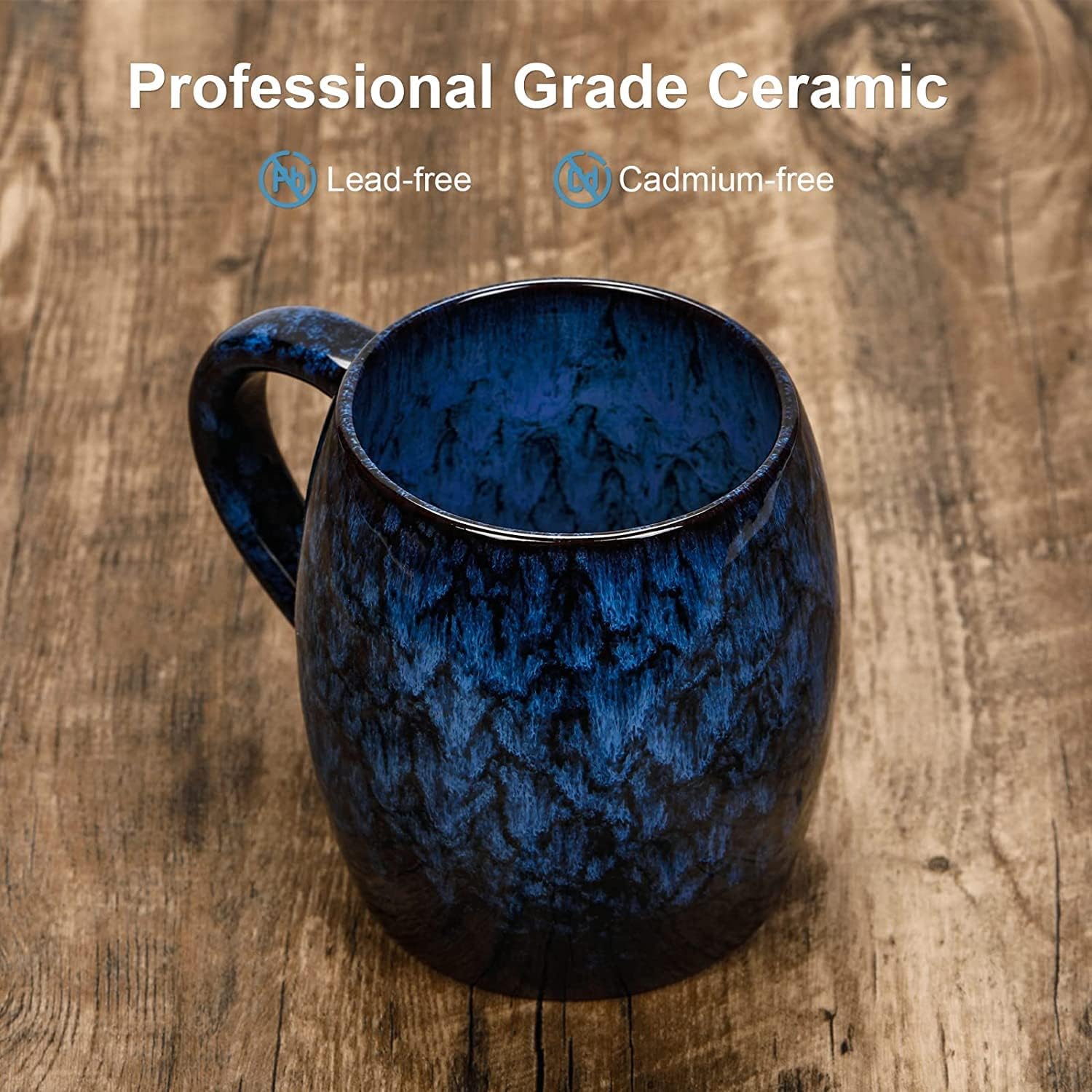 SECELES 600ml Large Ceramic Coffee Mug with Big Handle - Image 4