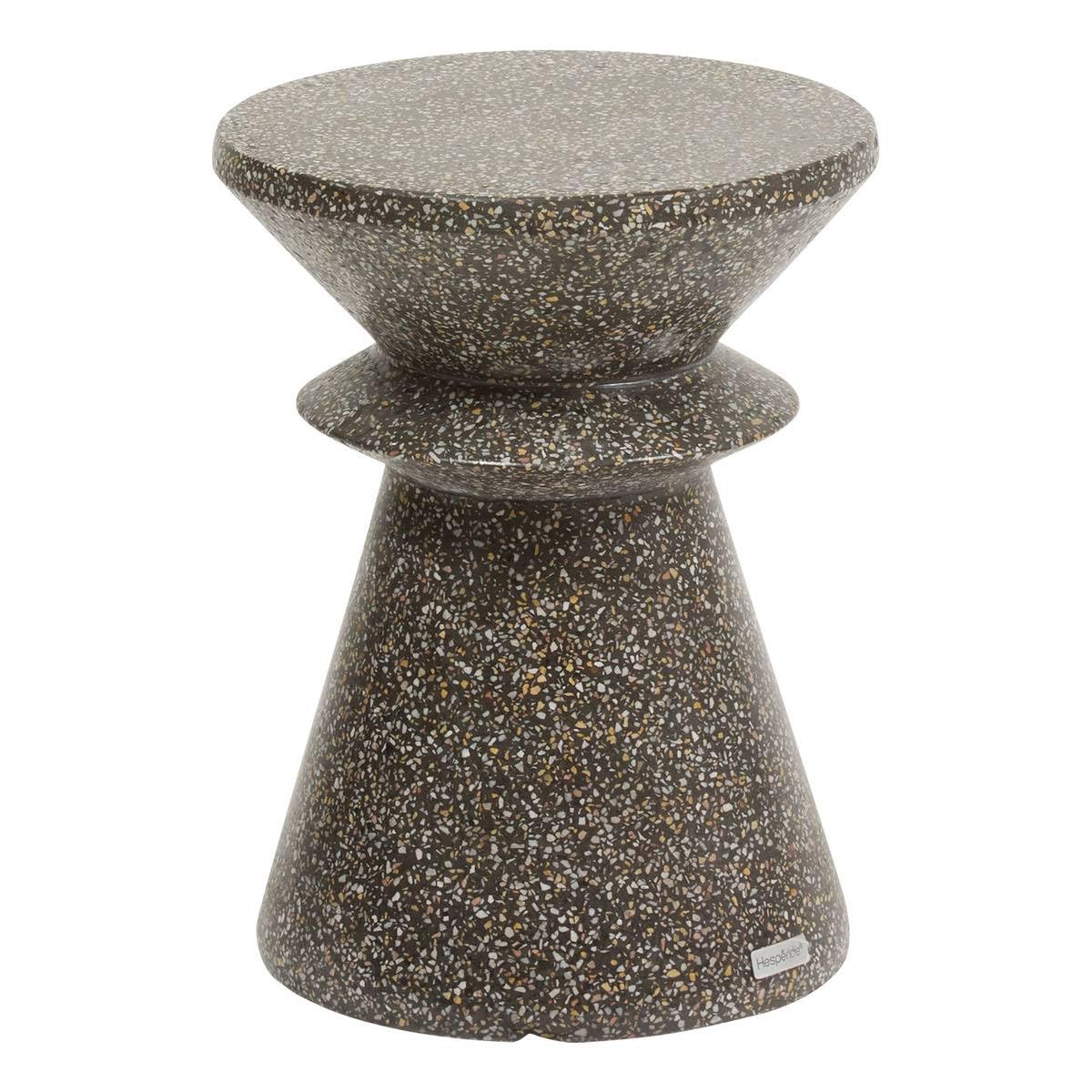 Table d'appoint de jardin Alturio Hespéride au design minimaliste noir élégant