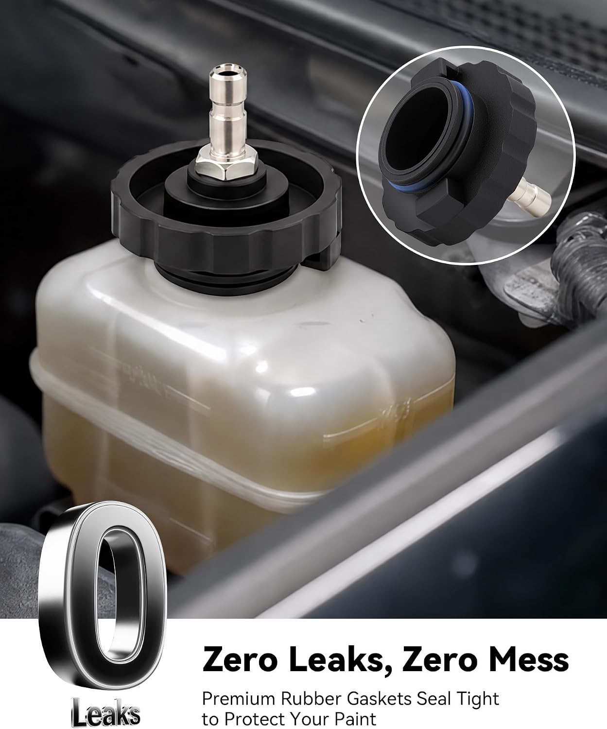 OMT 12 Pcs Brake Master Cylinder Bleeder Adapter Tool Kit for Flushing