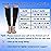 BSERA Calf Compression Sleeve Women Men, 2 Pairs 20-30mmHg Footless Compression Socks Stockings for Calf Support, Circulation, Swelling, Shin Splints, Varicose Veins, Recovery
