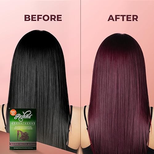 Miniatura 10 de Reshma Beauty Tinte para el cabello de henna de 30 minutos con infusión de bondad de hierbas negro natural paquete de 1