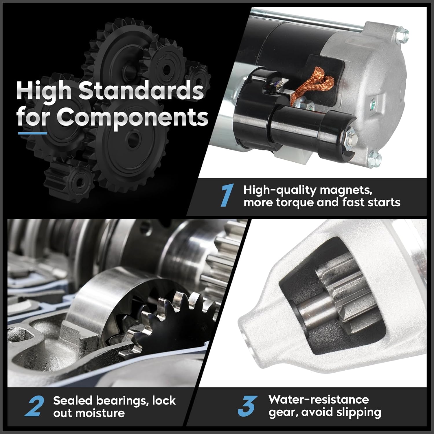 New Starter (Manual Transmission) for Honda Civic 1.8 1.8L 2006 2007 2008 2009 2010 2011 06 07 08 09 10 11 Replaces# 410-52446 428000-3410 428000-5280