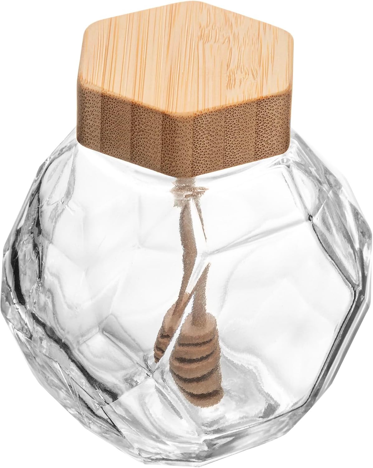WOLFF - Meleira de Vidro com Pegador e Tampa de Bambu 200ml