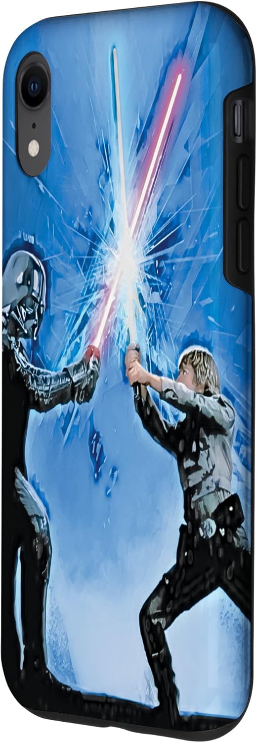 Star War The Empire Strikes Back Lightsaber Battle Blue Case for iPhone XR