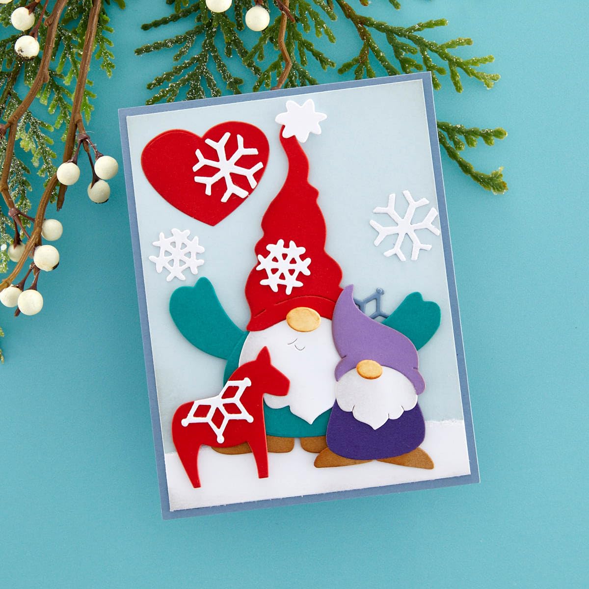 Spellbinders Dancin' GNOME Inciso Fustelle della Collezione Be Merry Metallo