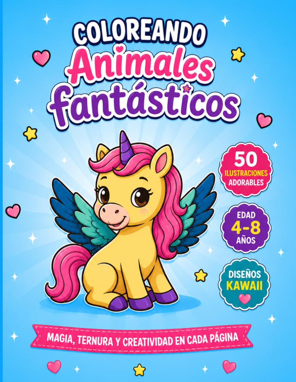 Coloreando Animales Fantásticos Kawaii