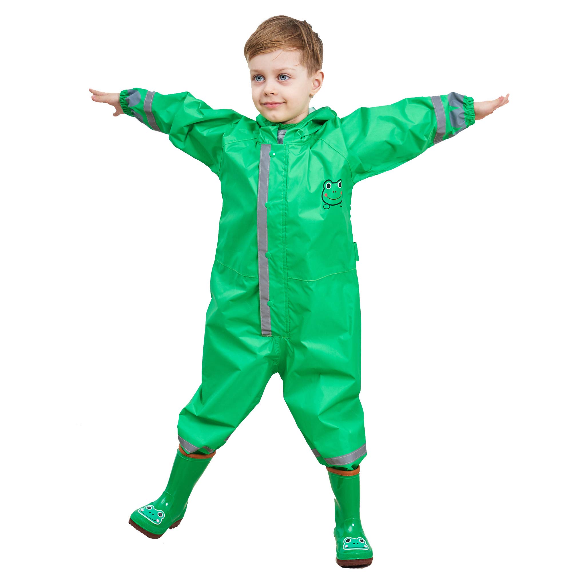 Imperméable à Capuche Enfant Garçon Fille Manteaux imperméables Combinaison de Pluie Rain Pantalon Respirant Randonnée Vestes Transparent Chapeau Cape Pluie Poncho Unisexe 3-10 Ans